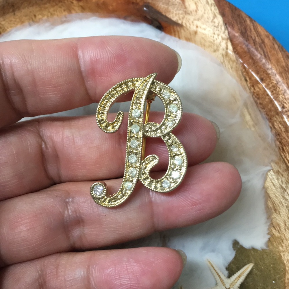 Initial B Brooch - image 7